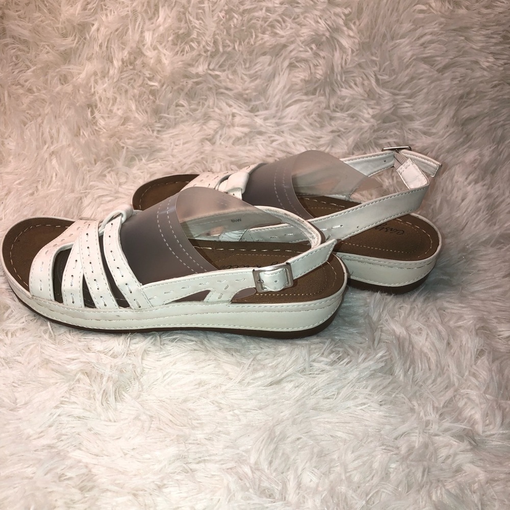 Easy Street White Women's Sandals size 6.5 NWOT - Picture 5 of 9